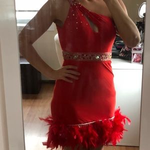 Red cocktail/ fun fashion